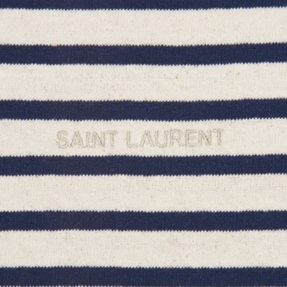 NWT SAINT LAURENT STRIPED T-SHIRT - Picture 3 of 4